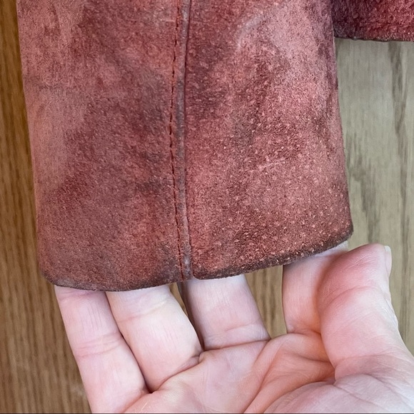 DAVID JAMES Vintage Leather Fringe Jacket SZ 13/14 - Picture 9 of 14